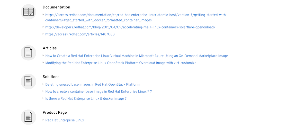 catalog documentation