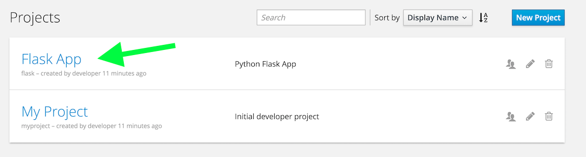 flask app